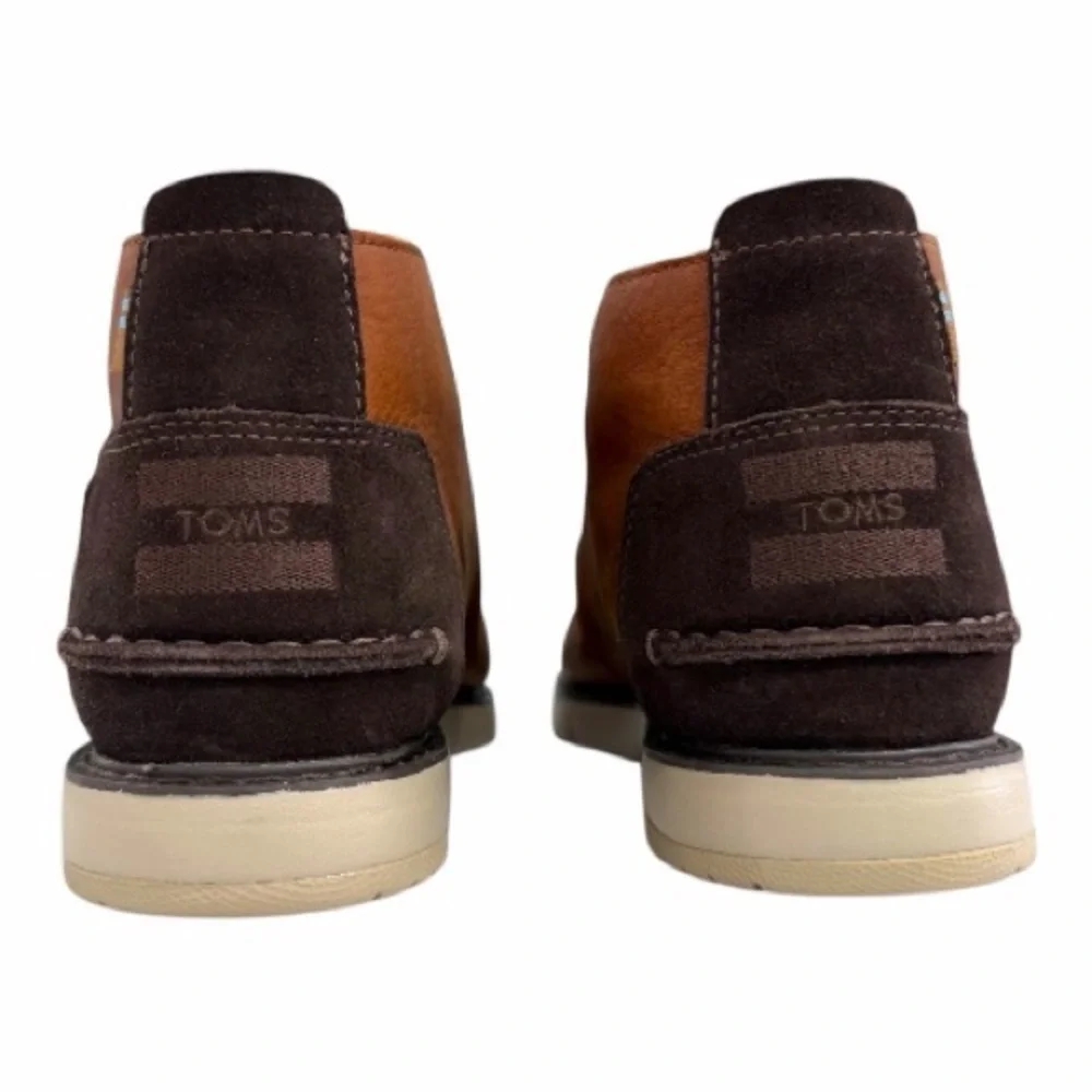 TOMS Men's Waterproof Leather Chukka Boots size 7 color brown - Picture 8 of 10